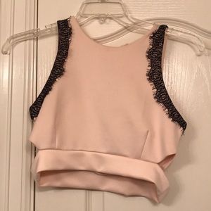Pink crop top